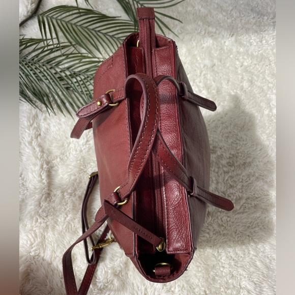 FOSSIL Leather multiway backpack handbag - Picture 7 of 16